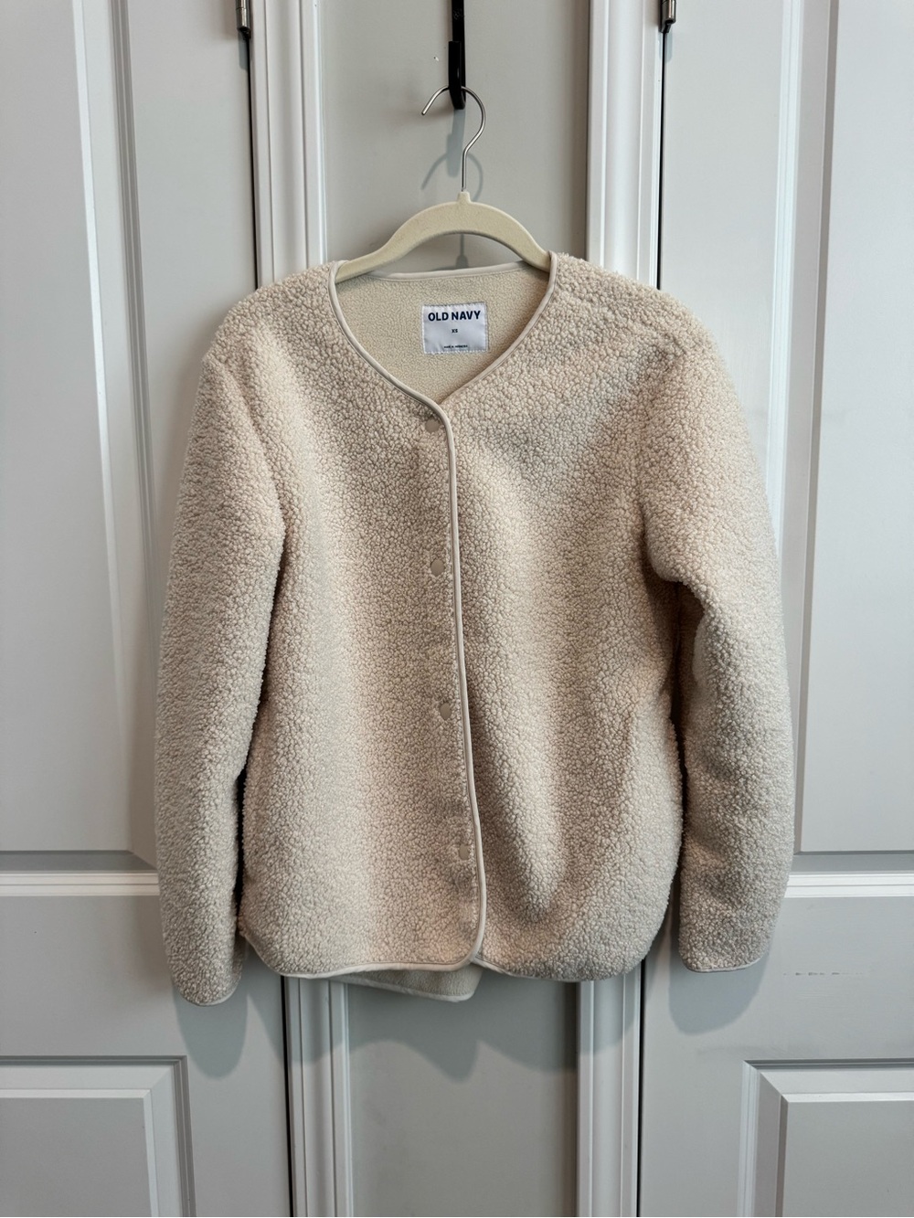 Old Navy Collarless Fleece Jacket